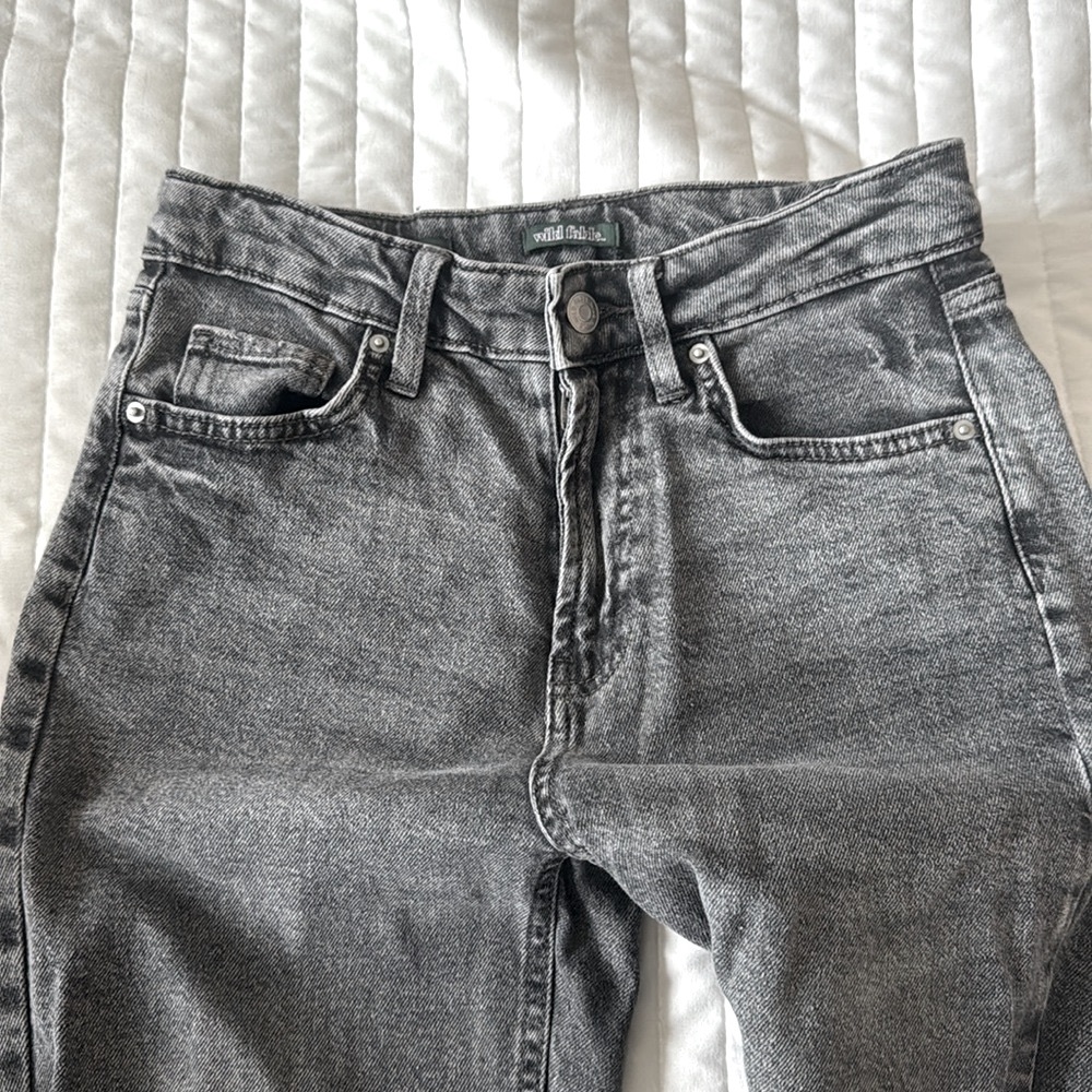 Black Ripped High Rise Mom Jeans - Picture 3 of 4